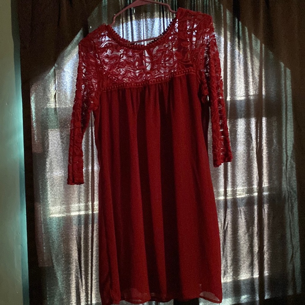 Maroon Dress